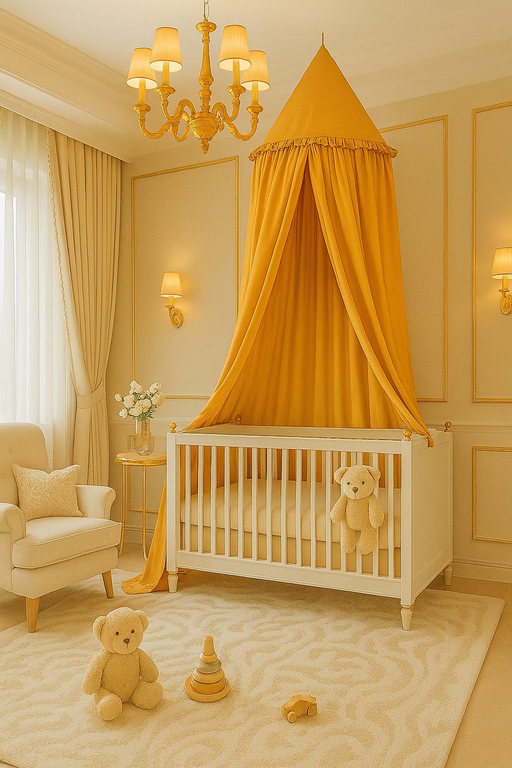 Bedhemel kinderkamer – katoenen hemel – veilige en knusse sfeer voor slapen en spelen