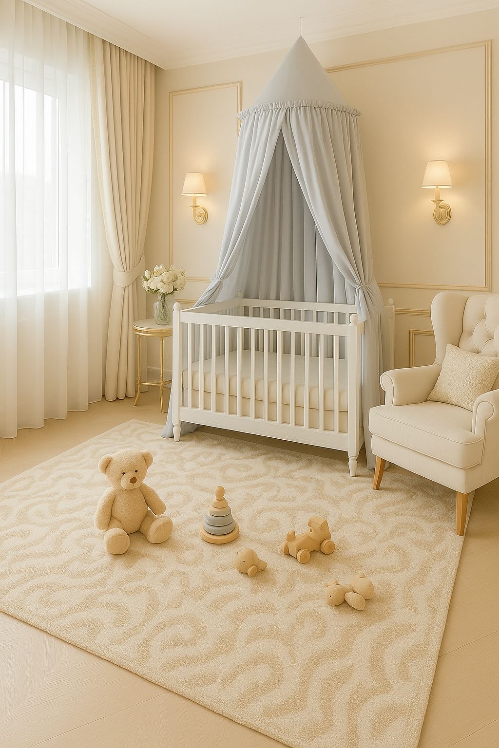 Bedhemel kinderkamer - katoenen hemel - OEKO-TEX® gecertificeerd, decoratief en beschermend