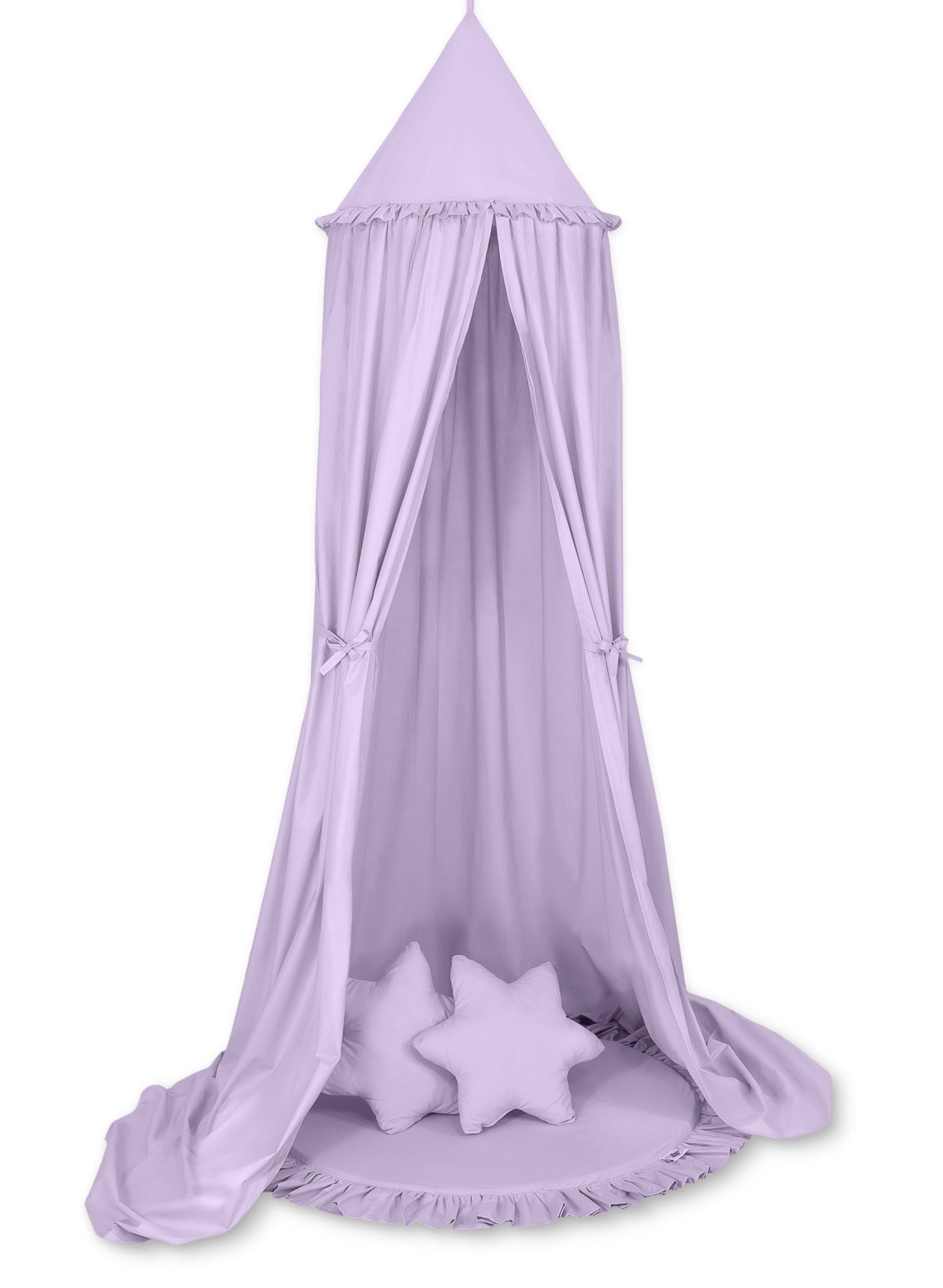 Hängande baldakin, himmelssängset – lekmatta och kuddar – Oeko-Tex bomull, komplett barnrum