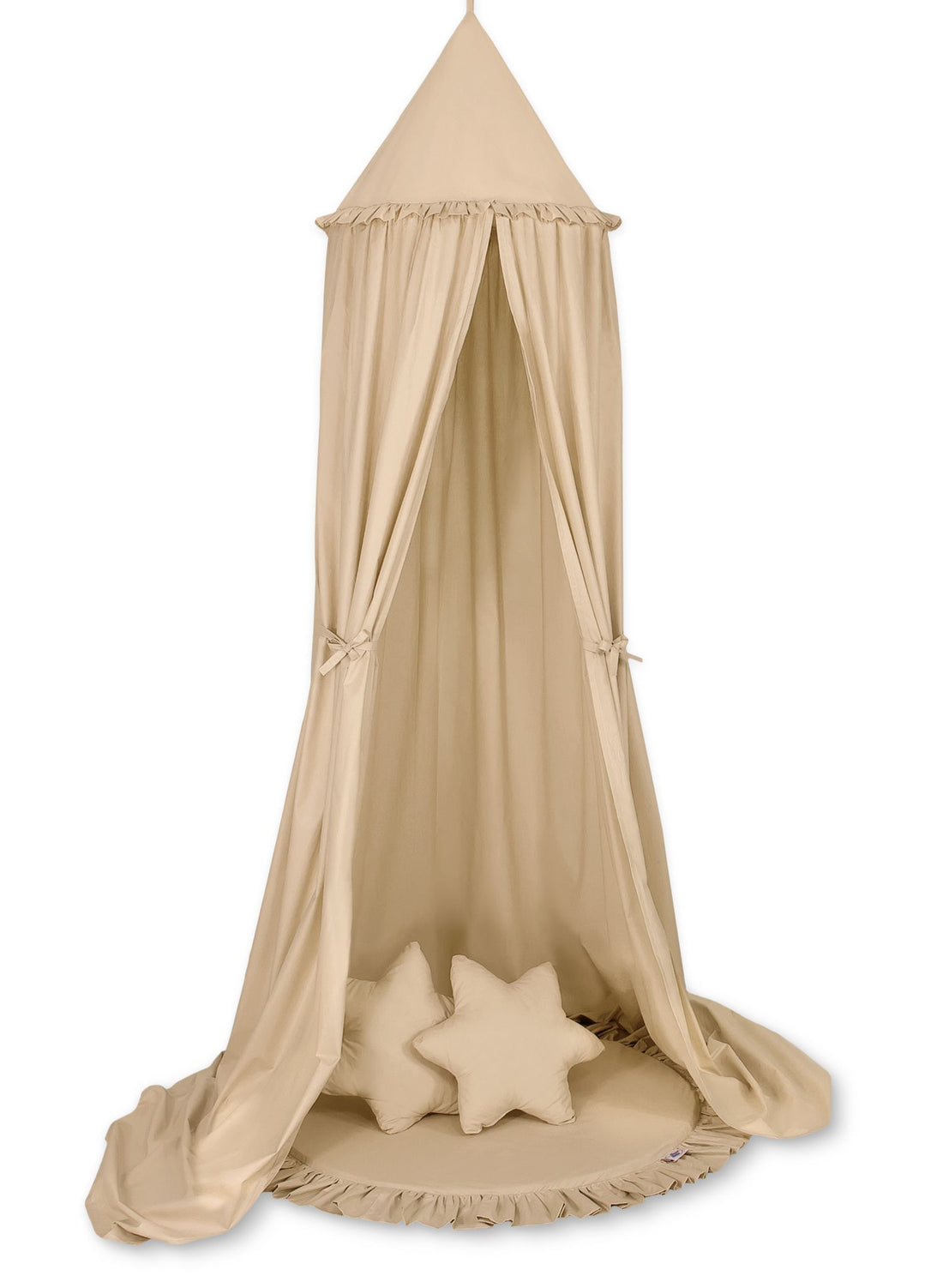 Beige speelkleed - babytapijt - zachte vulling beschermt tegen koude vloeren