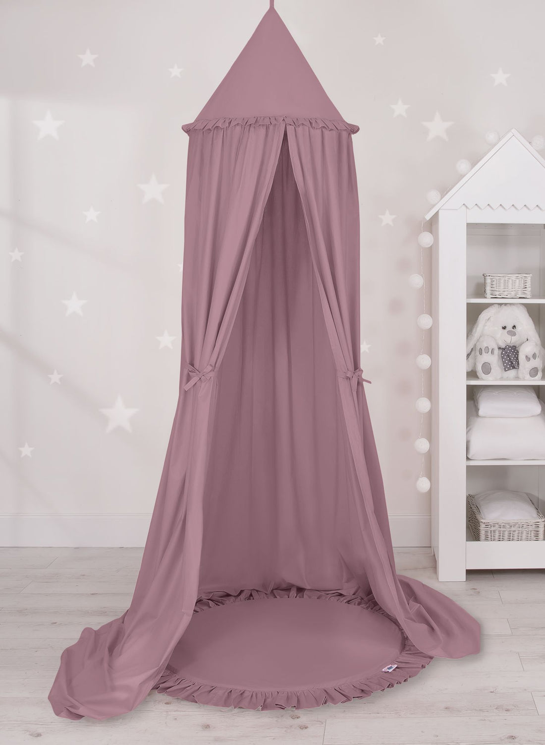 Hängande baldakin och lekmatta - Sky barnrum - 100% bomull och ljudabsorberande