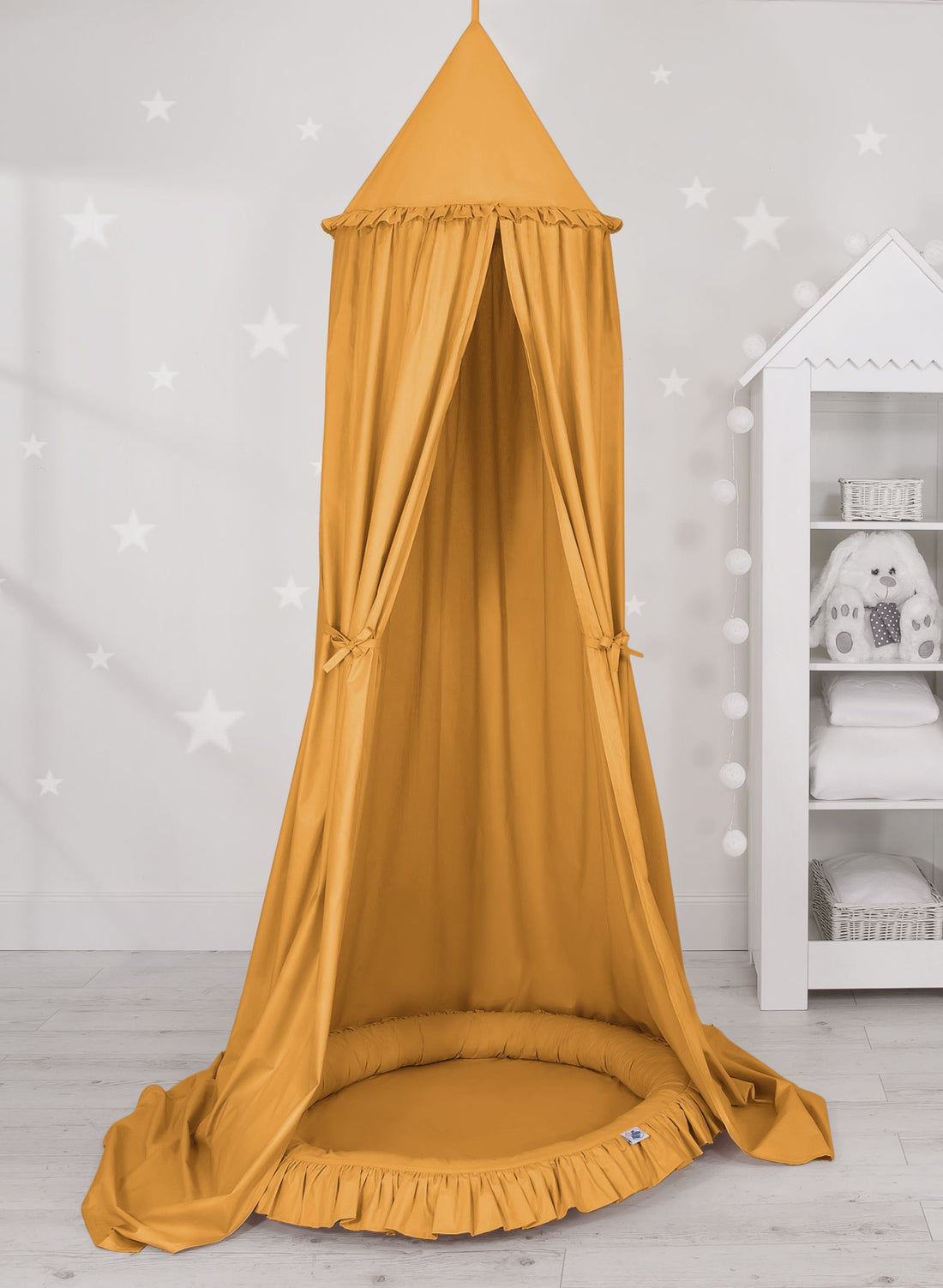 Hängande baldakin och babynestset – baldakin – antiallergisk bomull – bekväm och stämningsfull