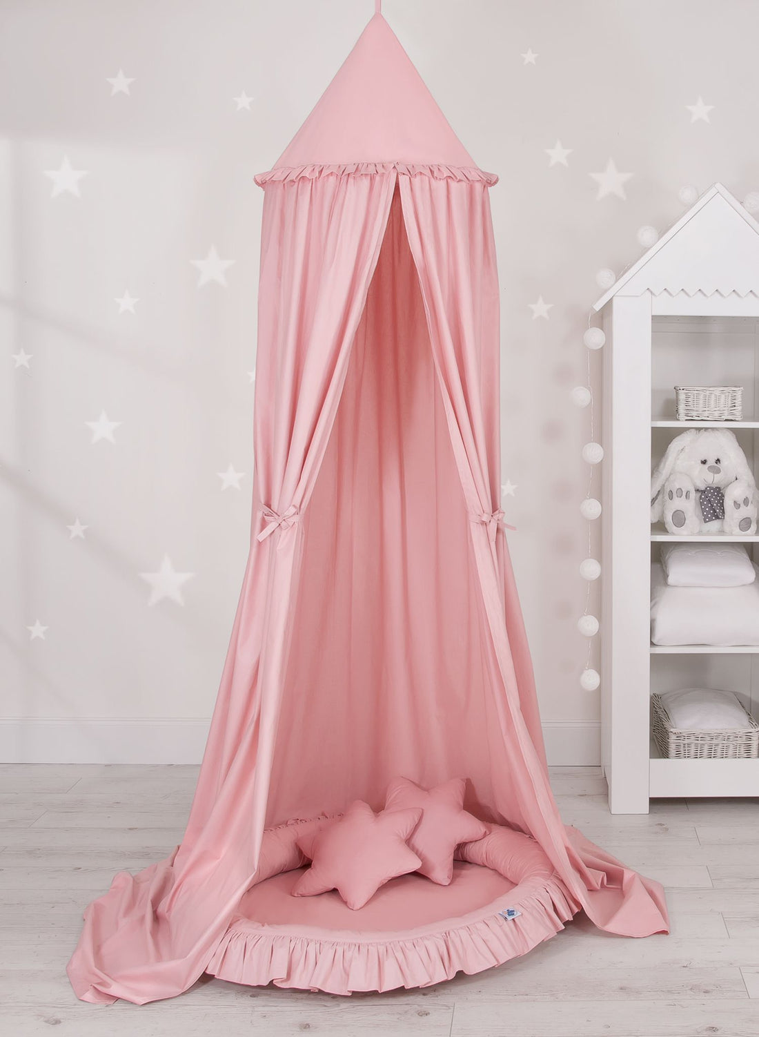 Hängande baldakinset - himmelsäng för barnrum - bomull, skydd mot ljus och ljud
