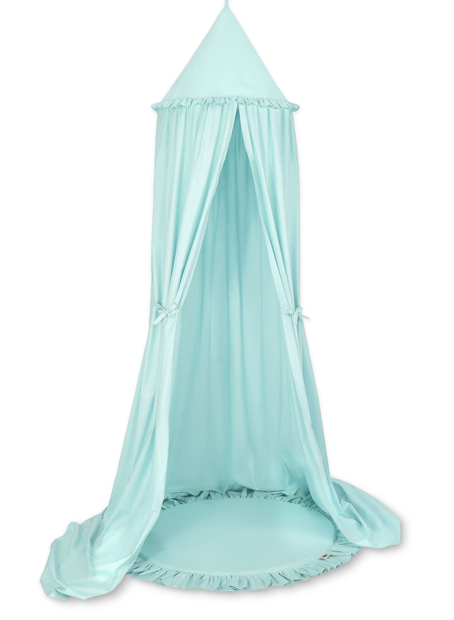 Set med himmelssäng och lekmatta - Bomullstyg - Mysig lekplats för barnrum