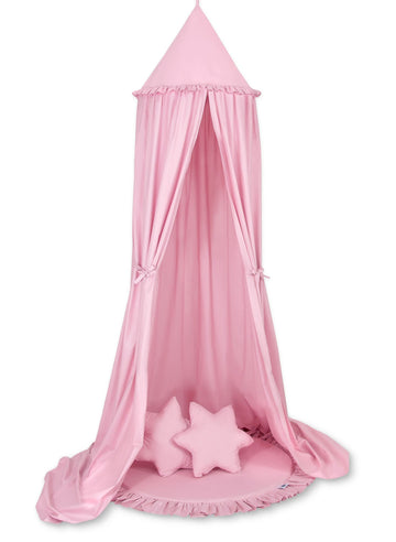 Hängande baldakinset för barnrum - himmelssängstält - 100% bomull, handgjort, inkl. lekmatta &amp;