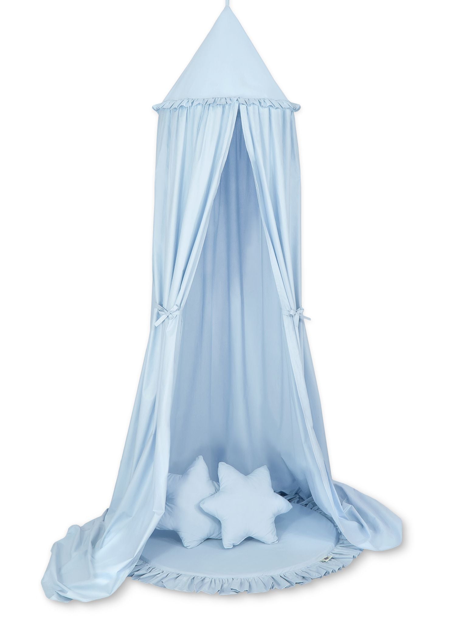 Hängande baldakinset för barnrum - lekgardin - inklusive lekmatta och kuddar, Oeko-Tex