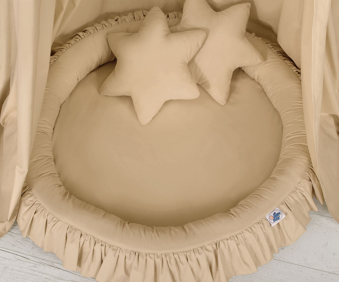 Hängande baldakin + babynest - baldakin - Oeko-Tex bomull, säker och mysig för barnkammaren