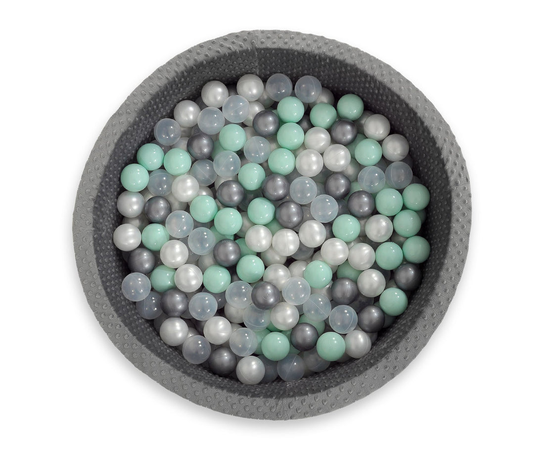 Plastbollar till bollhav - lekbollar - barnsäkra och flexibla - 50 stycken - ljus mintgrön