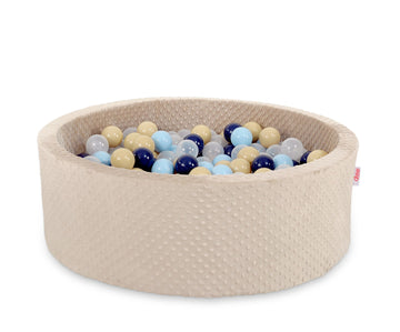 Ballenvijver kinderen - speelbad - zacht foam & minky fleece voor veilig speelplezier