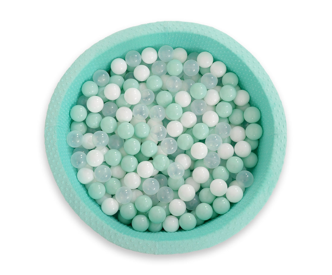 Ballenvijver voor kinderen - speelpoule - zacht fleece comfort, 300 ballen, afneembare hoes