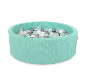 Ballenvijver voor kinderen - speelpoule - zacht fleece comfort, 300 ballen, afneembare hoes
