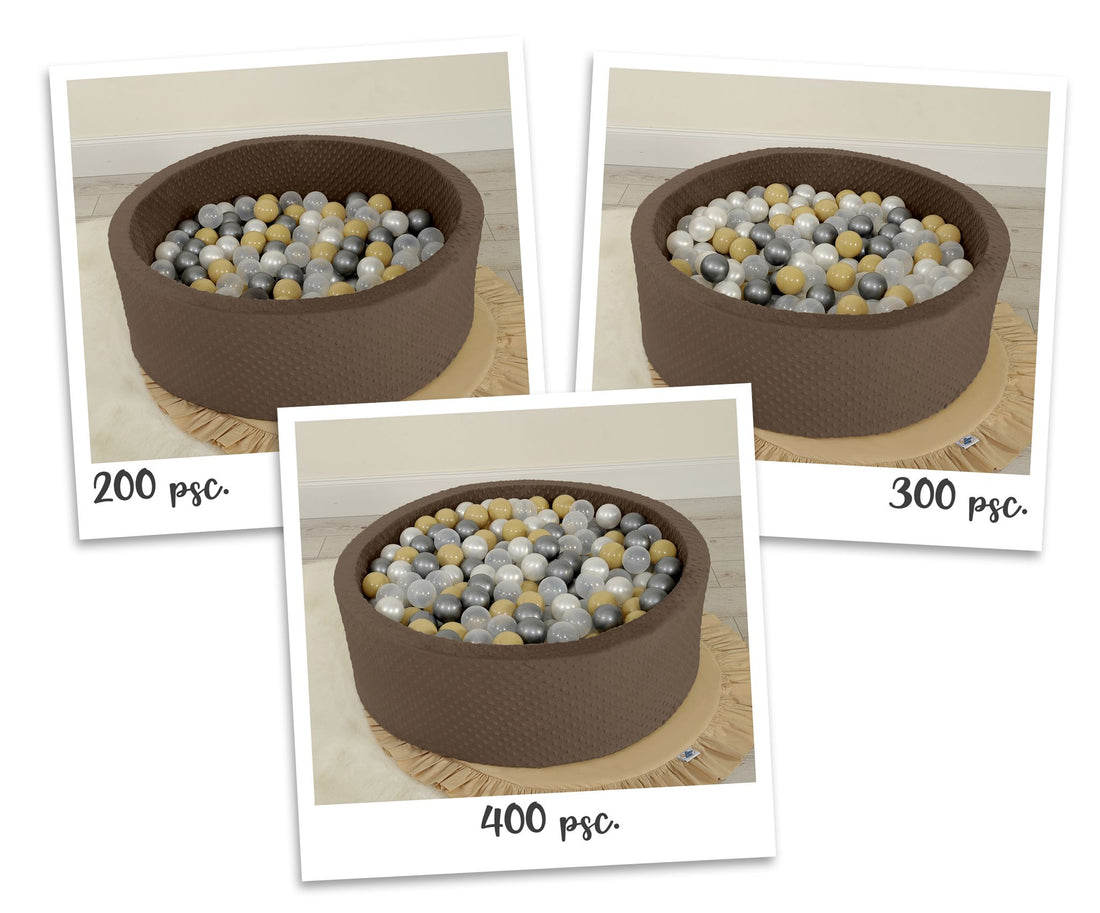 Ballenvijver Minky - ballenbak - zacht foam, stimuleert hand-oog coördinatie, 300 ballen