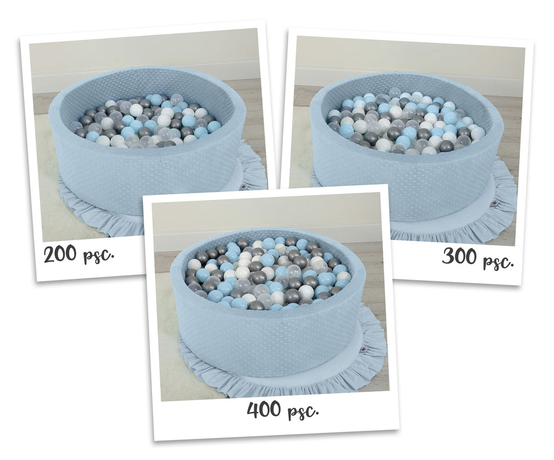 Ballenvijver voor kinderen - speelbad - comfort minky fleece - inclusief 200 CE-gekeurde ballen
