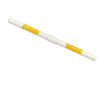 Hoppstång för hobbyhäst – hinderbana – stimulerar kreativitet och rörelse, 160 cm, gul