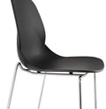 Zwarte Design Barkruk - Moderne Kruk - Ergonomisch Comfort, Stapelbaar voor Ruimtebesparing