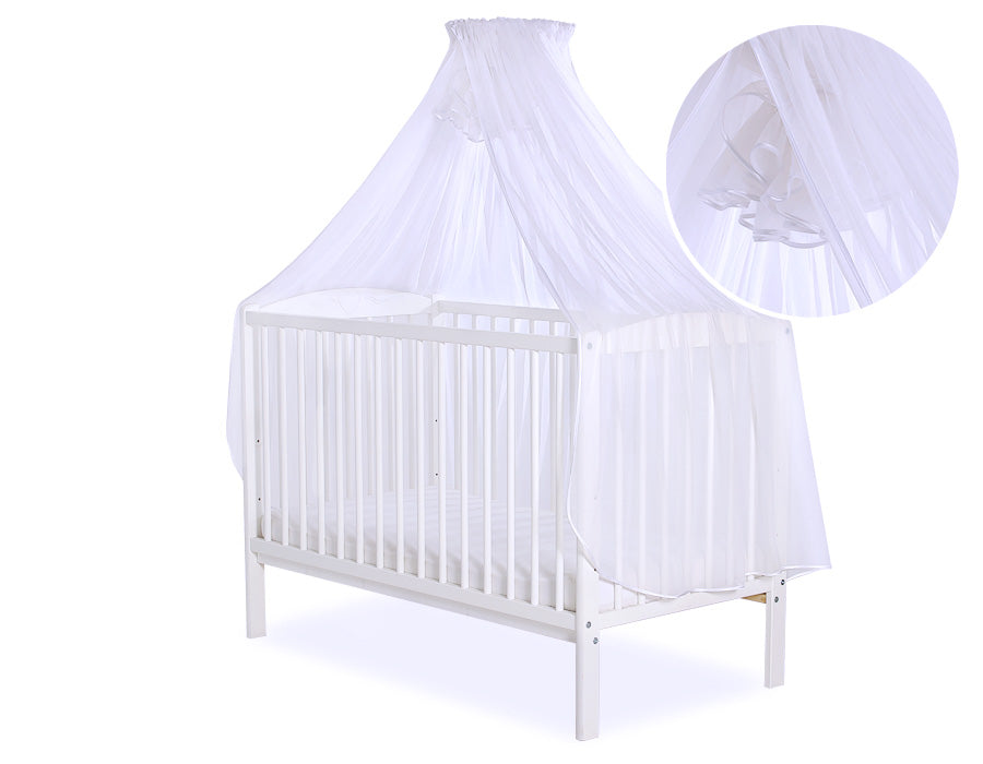 Muggennet chiffon – klamboe – volledige bescherming voor wieg en ledikant