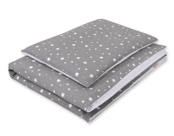 Baby beddengoed set, wiegset, 100% katoen - veilig & huidvriendelijk - 2-delig - 120x90 cm