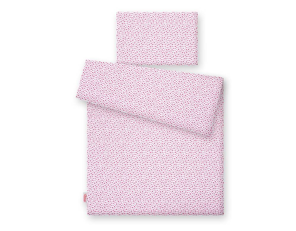 Babykatoenen beddengoedset – wieglinnen – zacht & veilig, 2-delig, 120x90 cm, sterrenprint