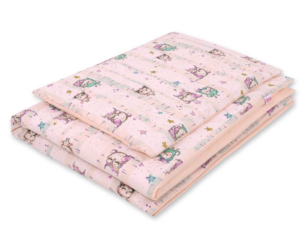 Baby beddengoed set - katoenen dekbedovertrek - ademend en huidvriendelijk 2-delig 120x90 cm