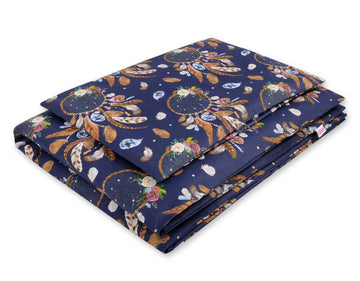 Baby beddenset, wiegset, zacht 100% katoen – 2-delig, donkeblauw, Oeko-Tex gecertificeerd