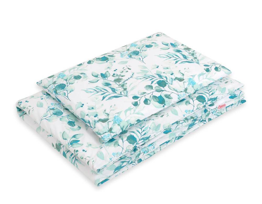 2-delige baby beddenset - katoenen wiegset - zacht & huidvriendelijk, eucalyptus mint