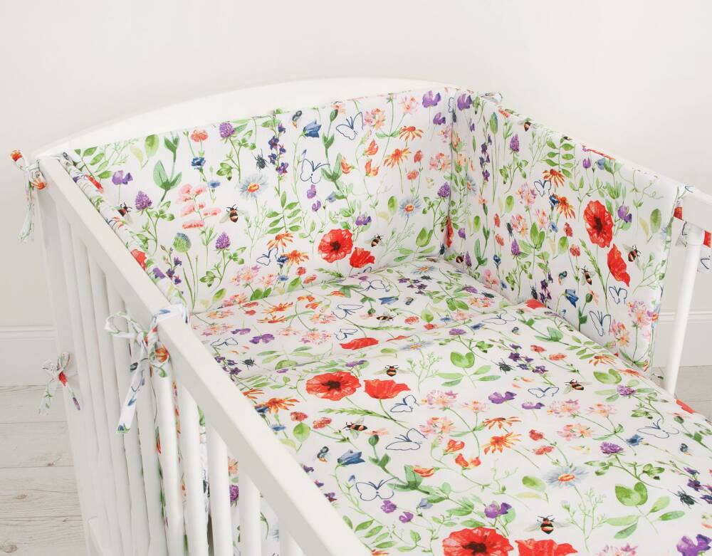 Baby beddengoed set, wiegset, 100% katoen - zacht & huidvriendelijk - 2-delig 135x100 cm