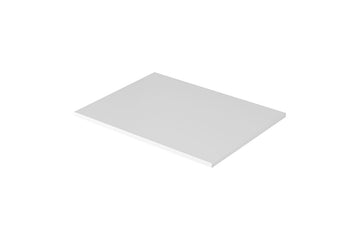Nicole badkamerwerkblad 60 cm - modern mat wit MDF met ABS-rand | Kleur: Mat wit