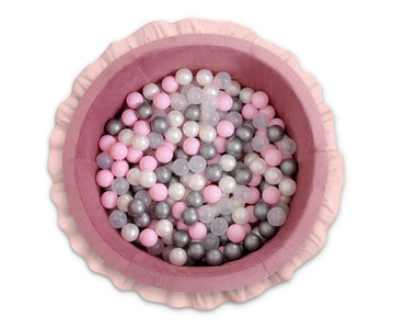 Ballenvijver met ruches – ballenbak – veilig zacht schuim – stimuleert hand-oogcoördinatie