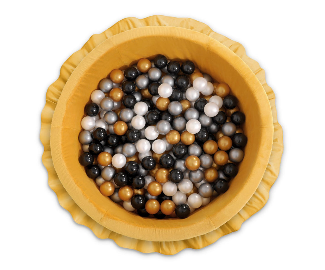 Ballenzwembad met ruches - speelbad - zacht schuim voor veilig speelplezier, incl. 200 ballen