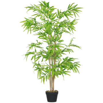 Kunstmatige bamboeplant met pot 150 cm | Kleur: Groen | Afmetingen: 15.5x15.5x150 cm