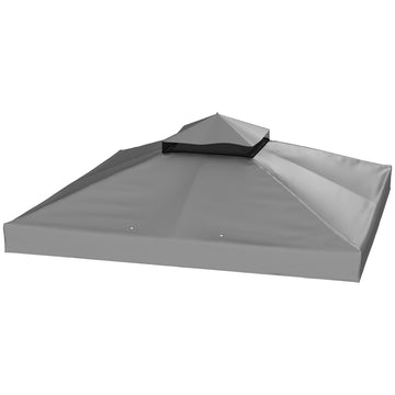 Vervangend dak voor gazebo 3 x 3 m | Kleur: Grijs