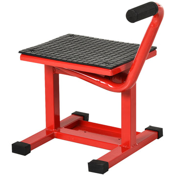 Motorlift 150 kg - Verstelbare motorheffer | Kleur: Rood | Afmetingen: 34x48x43 cm