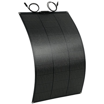 100W Draagbaar Solarpanel 18V met USB en LCD | Kleur: Zwart | Afmetingen: 58x98,5x2,2 cm