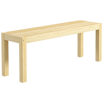 Houten zitbank voor hal, eetkamer en woonkamer | Kleur: Naturel | Afmetingen: 120x33x45 cm