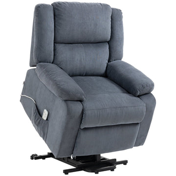 Elektrische sta-opstoel met relaxfunctie | Kleur: Grijs | Afmetingen: 92x93x105 cm