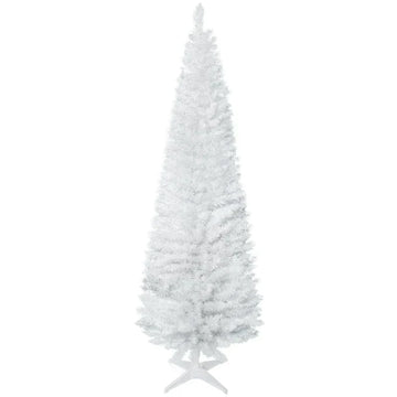 Kunstkerstboom 180 cm, wit, 390 takken | Kleur: Wit | Afmetingen: 55x55x180 cm