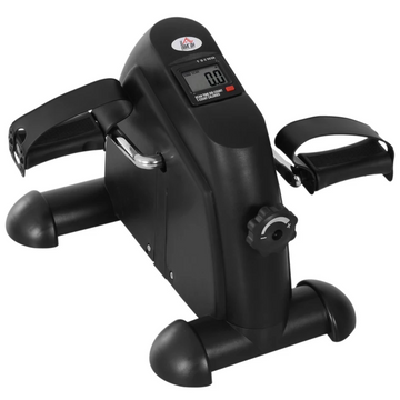 Mini hometrainer - Pedaaltrainer voor armen en benen | Kleur: Zwart | Afmetingen: 35x40x31 cm