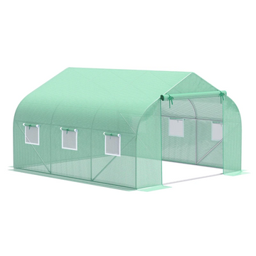 Inloopkas met folie - Tuinkas | Kleur: Groen (transparant) | Afmetingen: 300x350x200 cm