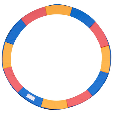 Trampoline randafdekking Ø366 cm - Bescherming voor veren | Kleur: Rood+Geel+Blauw