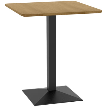 Eettafel 2 personen, vierkant, donkerbruin | Kleur: Donkerbruin+Zwart | Afmetingen: 70x70x75 cm