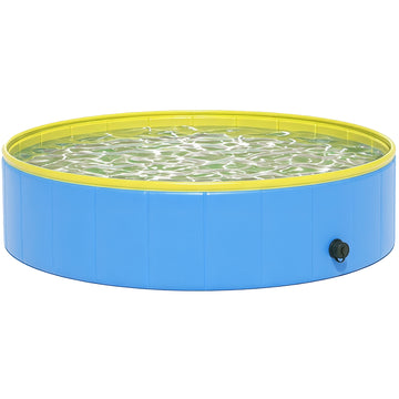 Opvouwbare hondenpool voor grote honden | Kleur: Blauw | Afmetingen: 120x120x30 cm