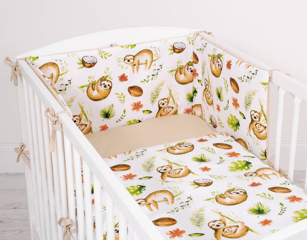Baby beddengoed set - babybeddenset - 100% katoen, huidvriendelijk, 2-delig, 135x100 cm