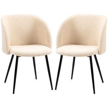 Set van 2 eetkamerstoelen - Fluweel | Kleur: Bruin en zwart | Afmetingen: 55x62x80 cm
