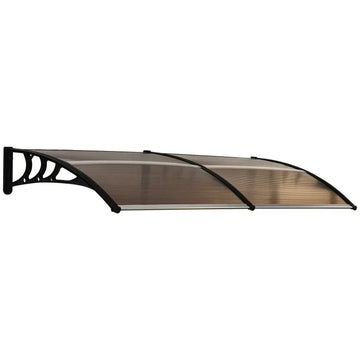 Dubbele deur- en raamluifel | Kleur: Bruin | Afmetingen: 195x75x23 cm