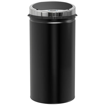 Automatische sensor afvalbak 42L | Kleur: Zwart | Afmetingen: 30.5x30.5x68 cm