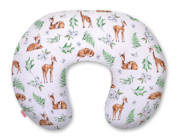 Voedingskussen, voedingshoofdkussen, ergonomisch comfort – wasbare hoes – Wit Hert