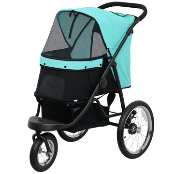 Hondenbuggy voor kleine honden en katten | Kleur: Blauw | Afmetingen: 58x100x100 cm