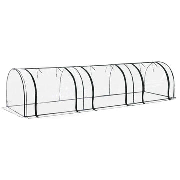 Foliekas - Tunnelkas voor planten | Kleur: Transparant | Afmetingen: 100x350x80 cm