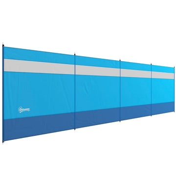 Windscherm met kijkvenster en draagtas | Kleur: Blauw