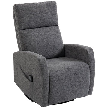 Massagestoel met warmte en ligfunctie | Kleur: Donkergrijs | Afmetingen: 73,5x97x108 cm